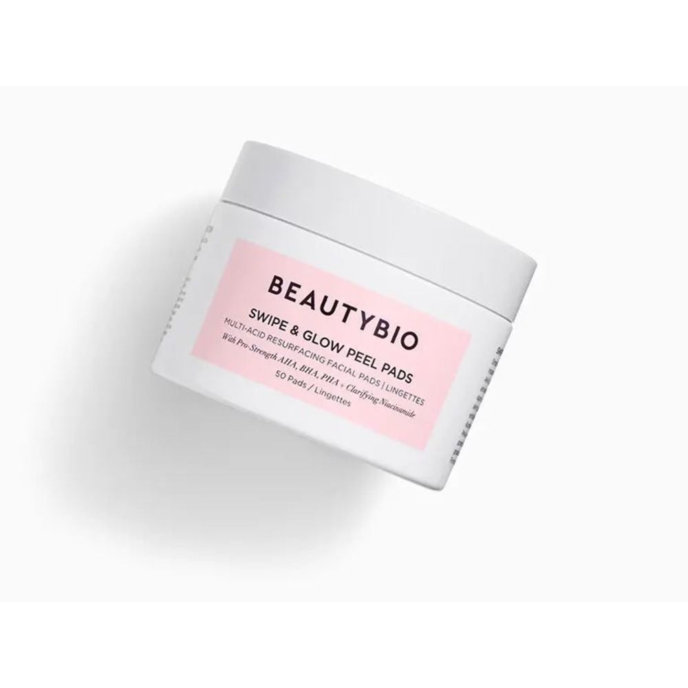 NEW BeautyBio Swipe & Glow Peel Pads Multi-Acid Resurfacing Facial Pads 50 Count